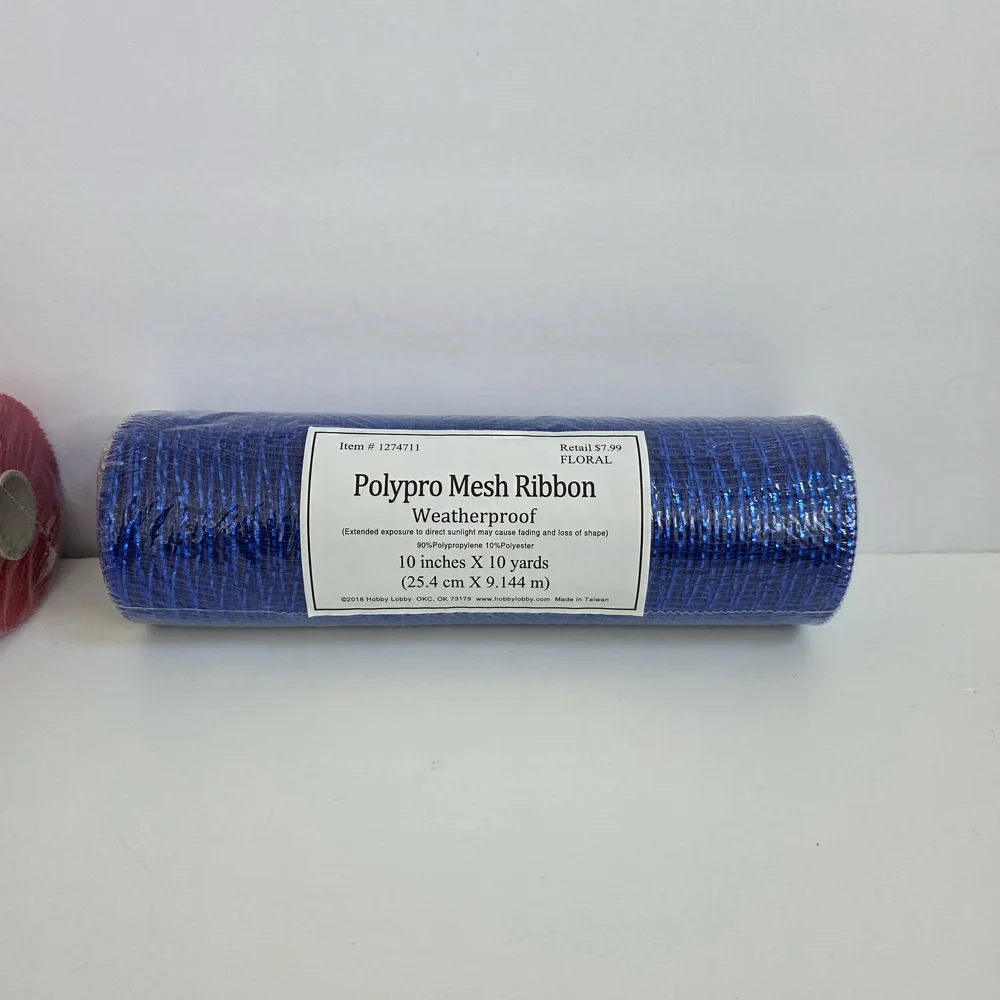 Polypro Mesh Ribbon Set - Red and Blue - Picture 4 of 10
